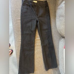 Madewell Black Flare Jeans